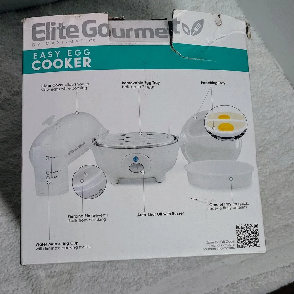 Elite Gourmet Maxi-Matic Easy Egg Cooker EGC-007 Poach Omelet‎ Scramble - Picture 3 of 8